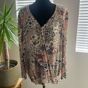Knox Rose Multicolor Floral Blouse